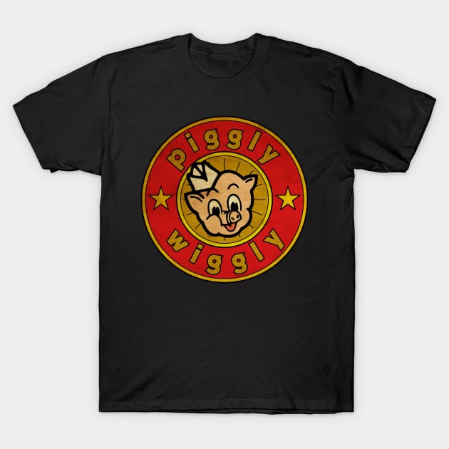 Vintage Piggly Wiggly | Gold Style T-Shirt by sikecilbandel